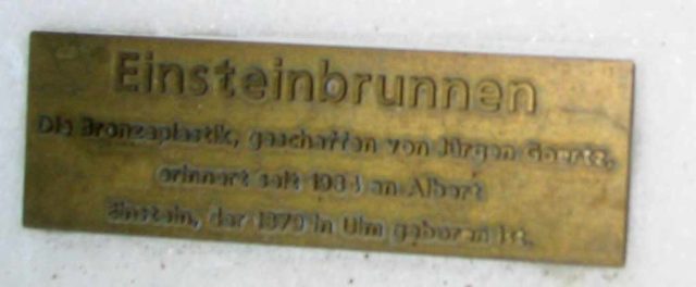 Einsteinbrunnen Ulm