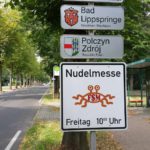 Nudelmesse-Schild Kirche des Fliegenden Spaghettimonsters (1)