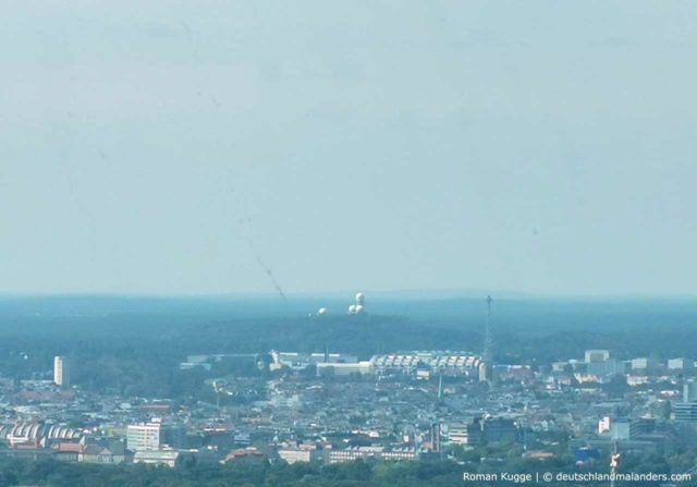 Ausblick Aussicht Fernsehturm Berlin Teufelsberg