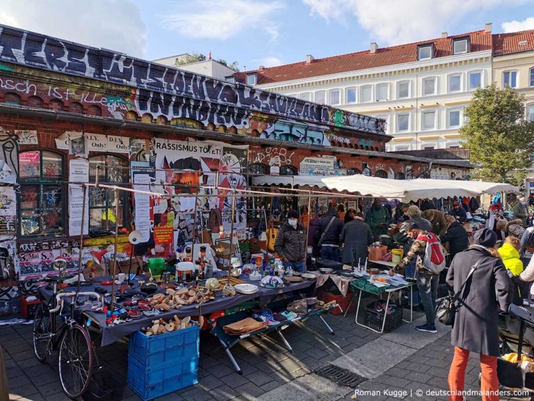 Flohschanze: verrückt-cooler Flohmarkt im Schanzenviertel/Hamburg