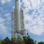 Walter Hohmann Denkmal Rakete Ariane 5 (2)